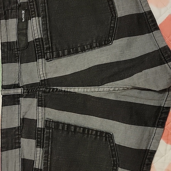 Bundle 2 Pairs Hurley Denim Striped Shorts - Picture 4 of 7